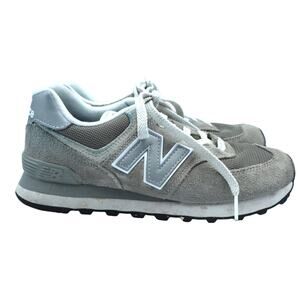 NEW BALANCE 574 Core Classic Sneaker Women 8W Wide Running Shoe Suede Gray